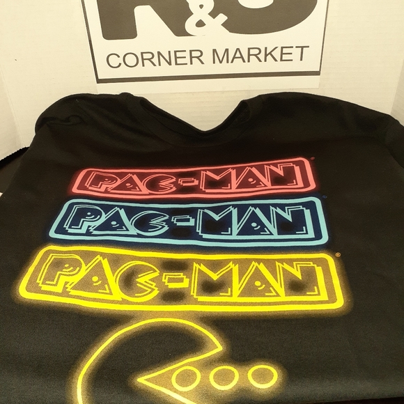 Pacman Vintage Video Game Mens Tshirt Size L - Picture 3 of 7